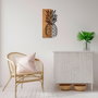Wallity MA-298 Accesorio Decorativo de Pared en Nogal y Negro
